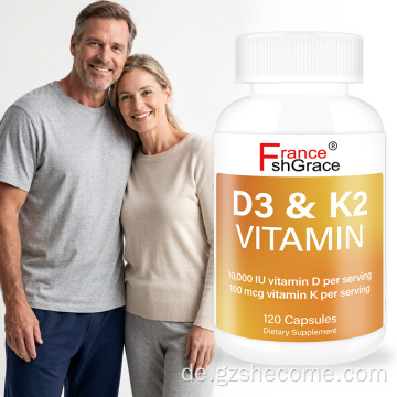 Shecome Vitamina D3 K2 120 KapselnFördern Sie die Verdauung